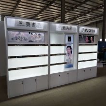 现代韩式护肤品柜台 打造新款美容院化妆品展示柜的艺术与体验